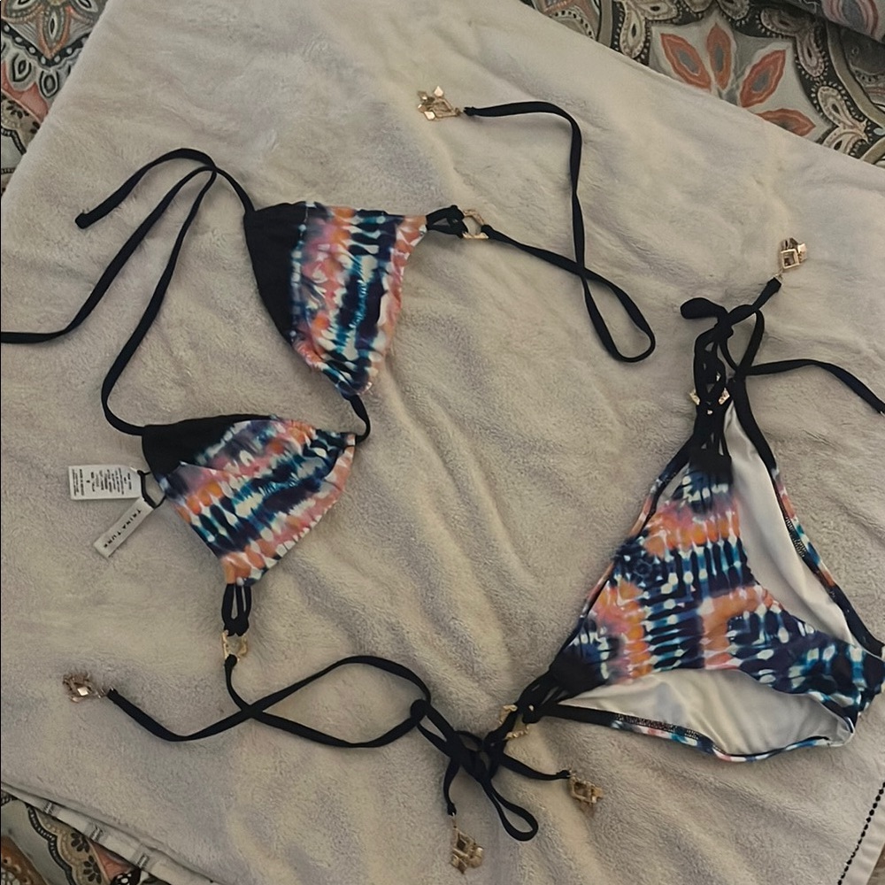 Trina Turk Multicolor Tie-Dye Bikini